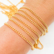 2810CFGF. 14K Gold-Filled Smooth Curb Link Chain